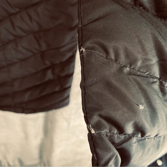 The North Face Women's Goose Down 550 Puffer Parka Coat Black Size S Hood *READ - Picture 9 of 14